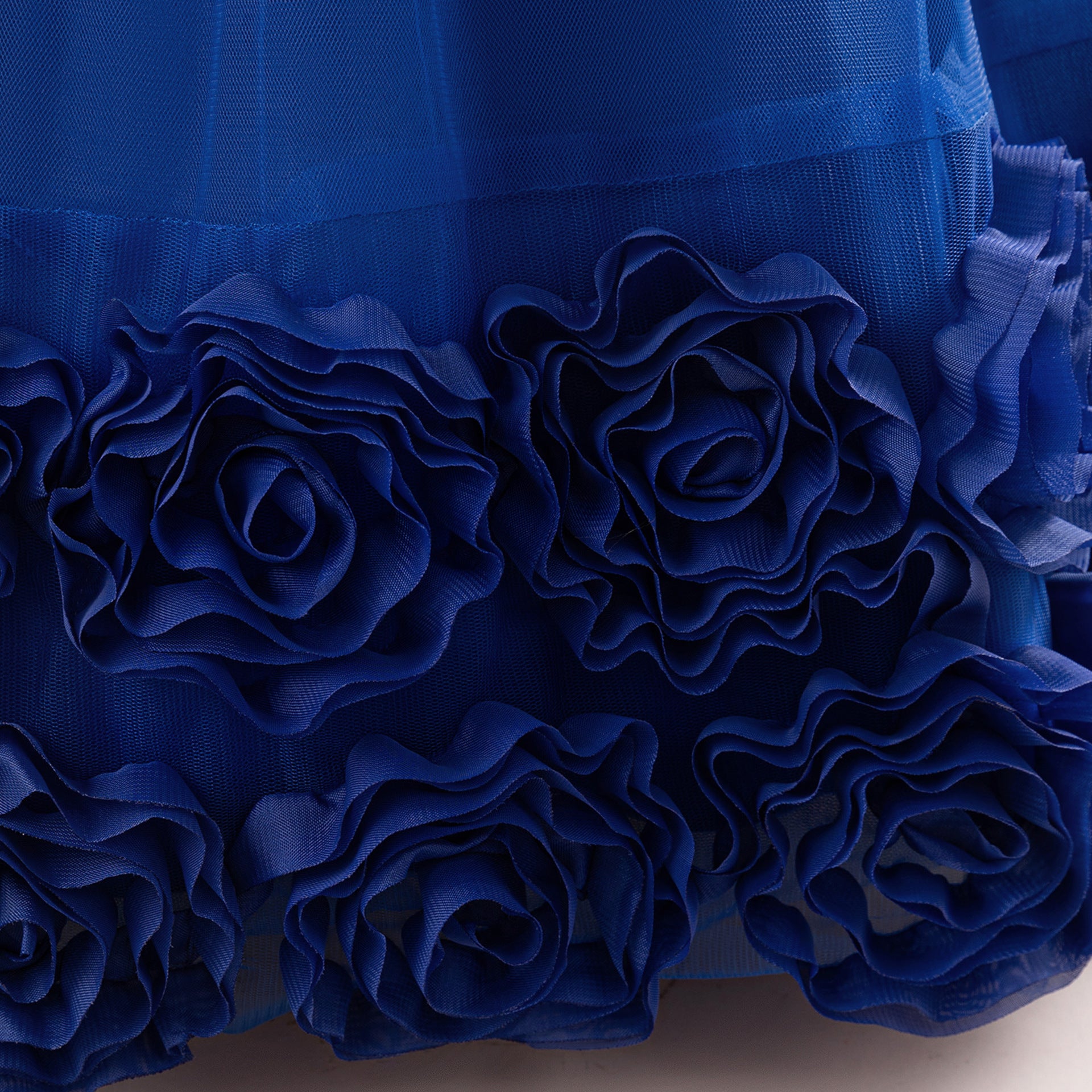 Cute Sequin Tulle Maxi Dress for Girls - Floral A-Line Princess Gown