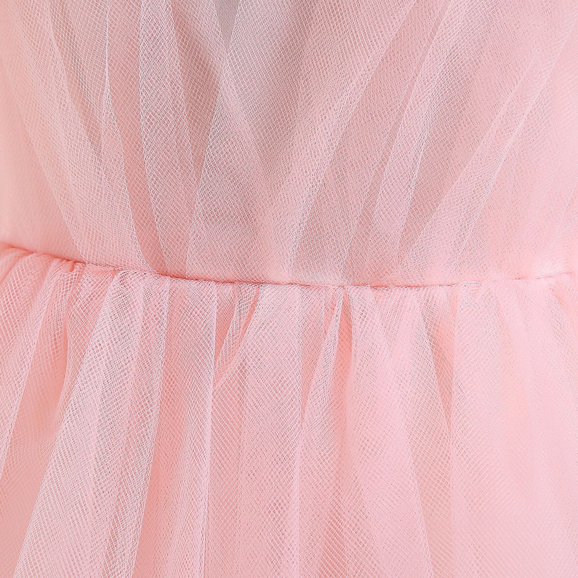 Cute A-Line Tulle Maxi Dress for Girls - Tiered Princess Party Gown