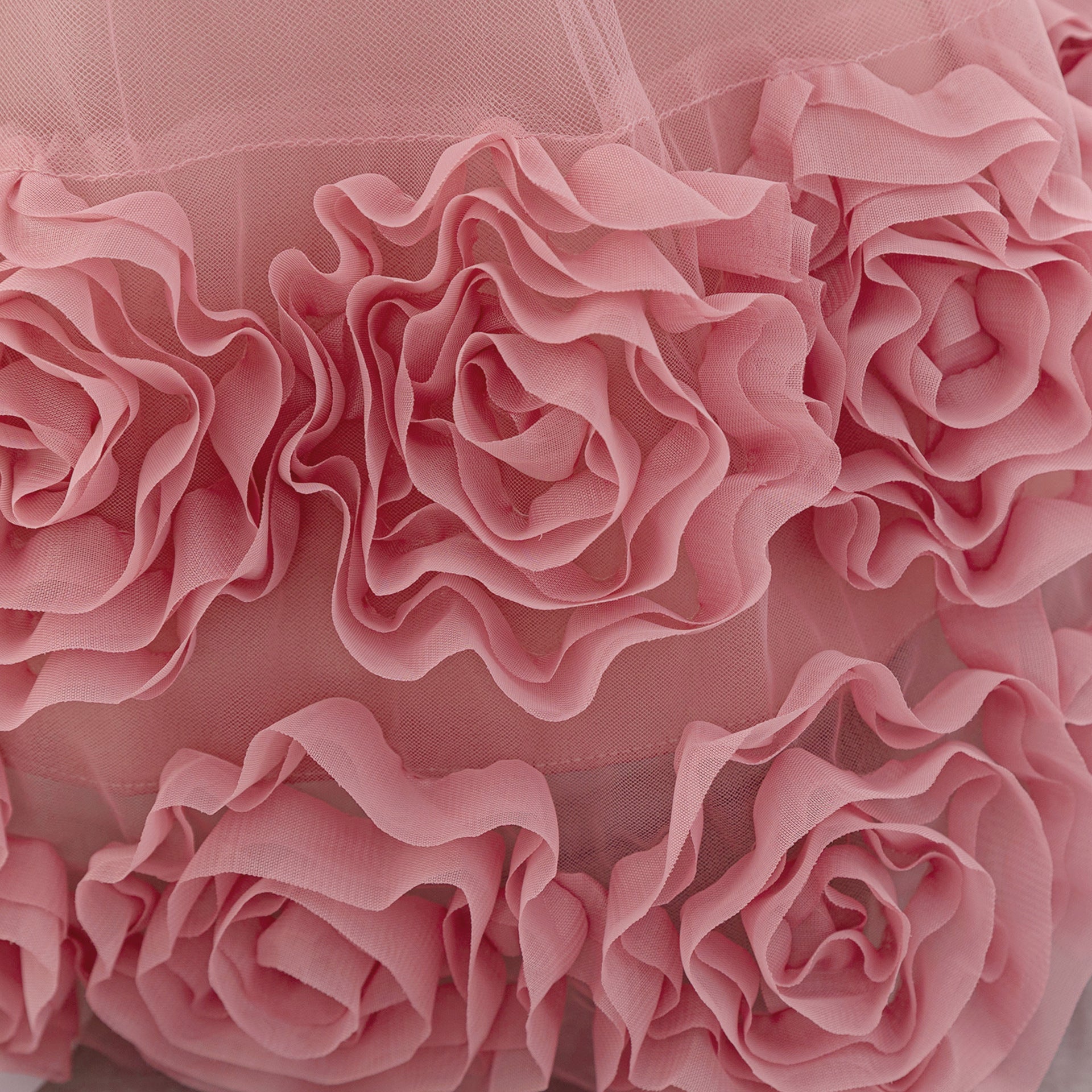 Puffy Off-Shoulder Sequin Ball Gown for Girls – Tea Length Bowknot Flower Dress