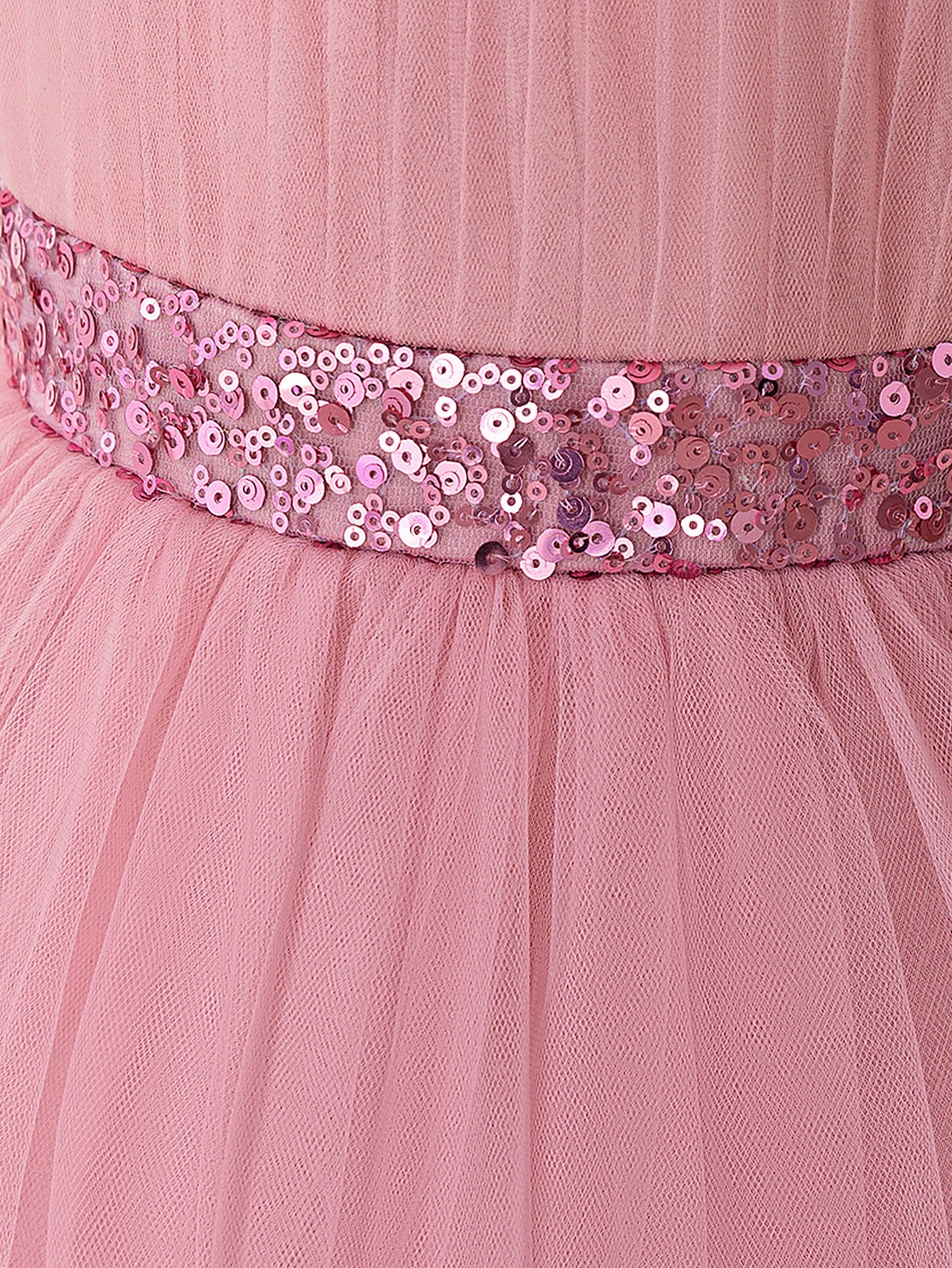 Puffy Princess Dress for Girls – Tulle Ball Gown with Applique & Sequins | Tea Length
