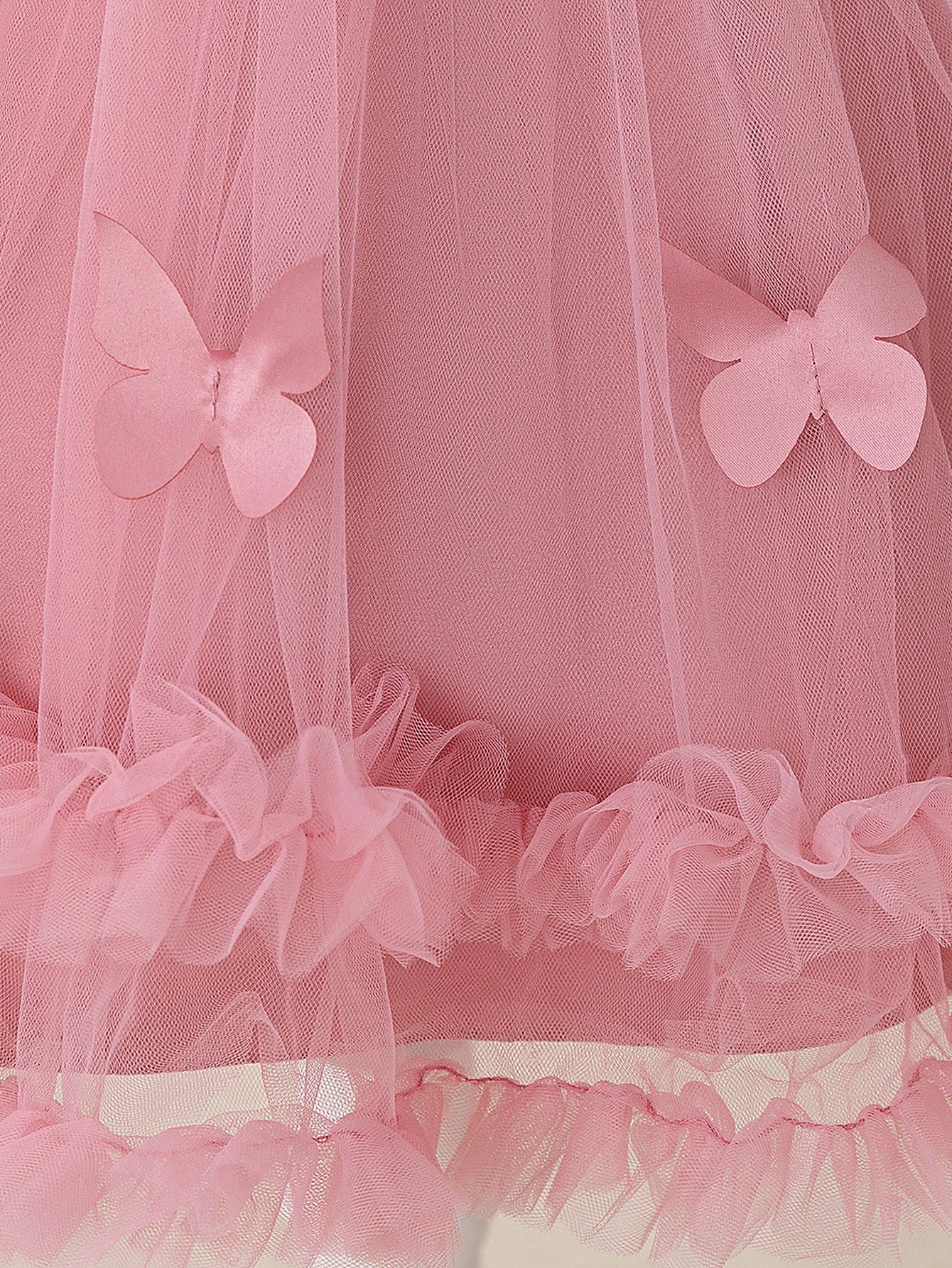 Puffy Princess Dress for Girls – Tulle Ball Gown with Applique & Sequins | Tea Length