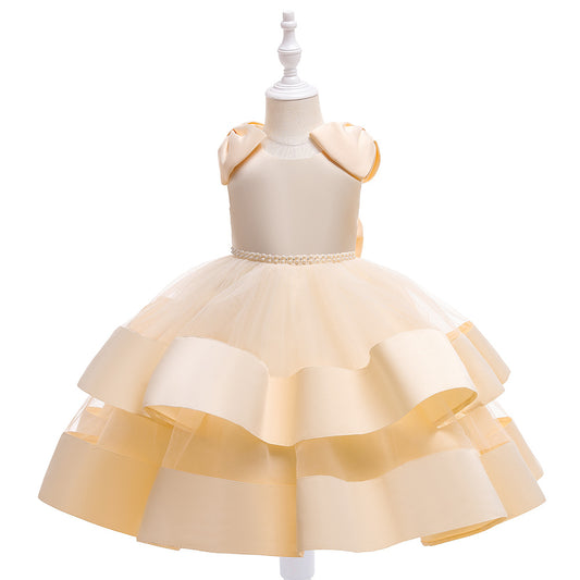 Puffy Princess Tulle Ball Gown Dress for Girls | Party & Flower Girl Outfit