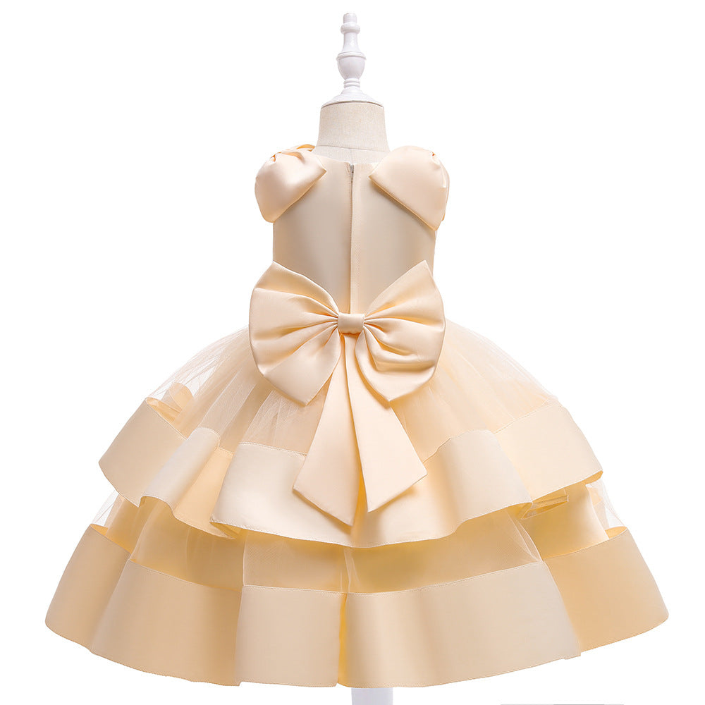 Puffy Princess Tulle Ball Gown Dress for Girls | Party & Flower Girl Outfit