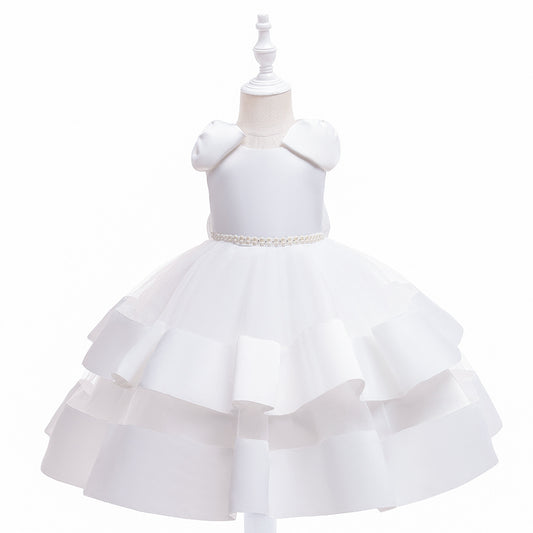 Puffy Princess Tulle Ball Gown Dress for Girls | Party & Flower Girl Outfit