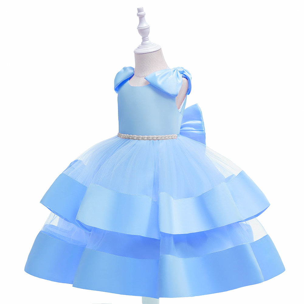 Puffy Princess Tulle Ball Gown Dress for Girls | Party & Flower Girl Outfit