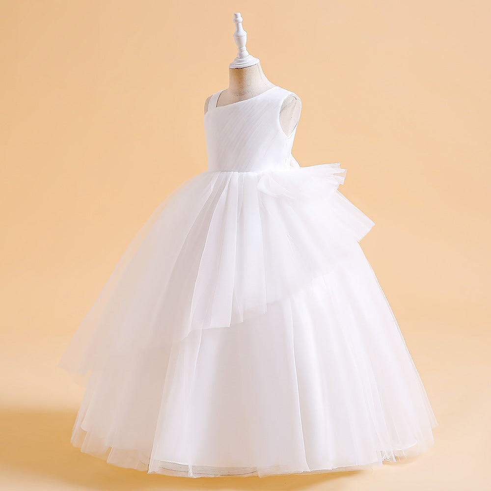Tiered Tulle Off-Shoulder Maxi Dress for Girls – Party, Wedding & Formal Wear