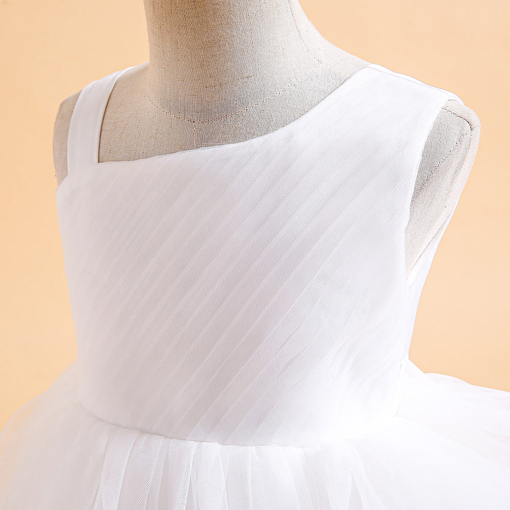 Tiered Tulle Off-Shoulder Maxi Dress for Girls – Party, Wedding & Formal Wear