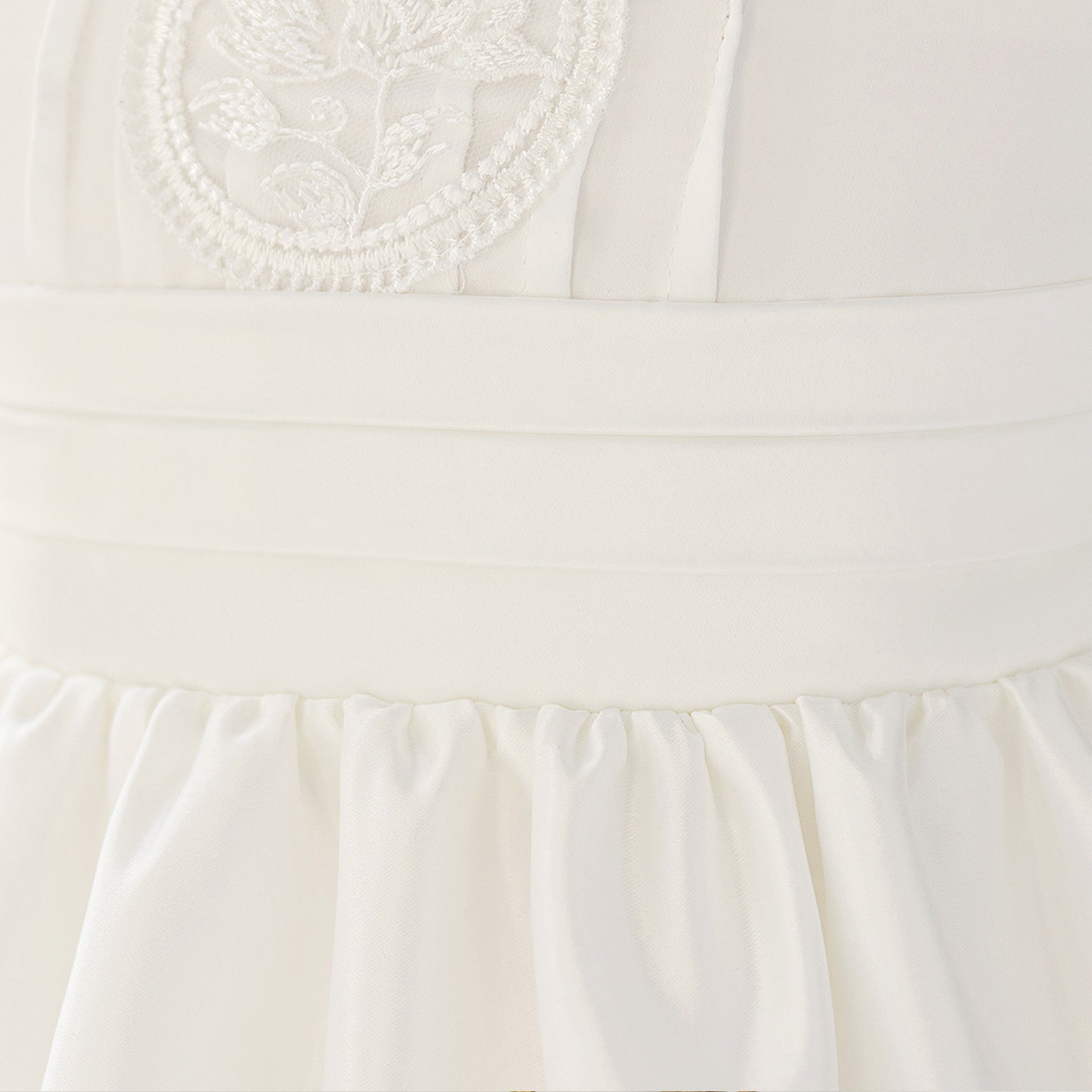 White Lace Princess Dress for Girls | Flower Girl & Formal Occasion
