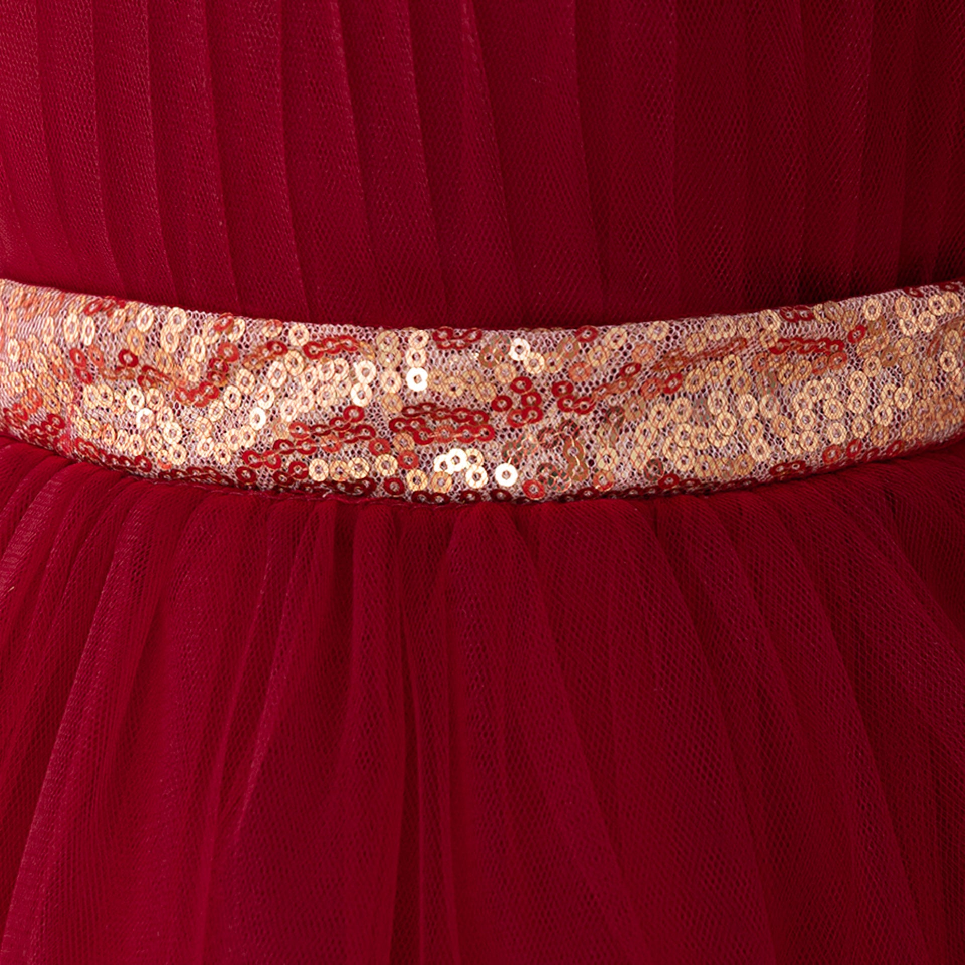 Cute Halter Neck Puffy Tulle High-Low Princess Dress for Kids