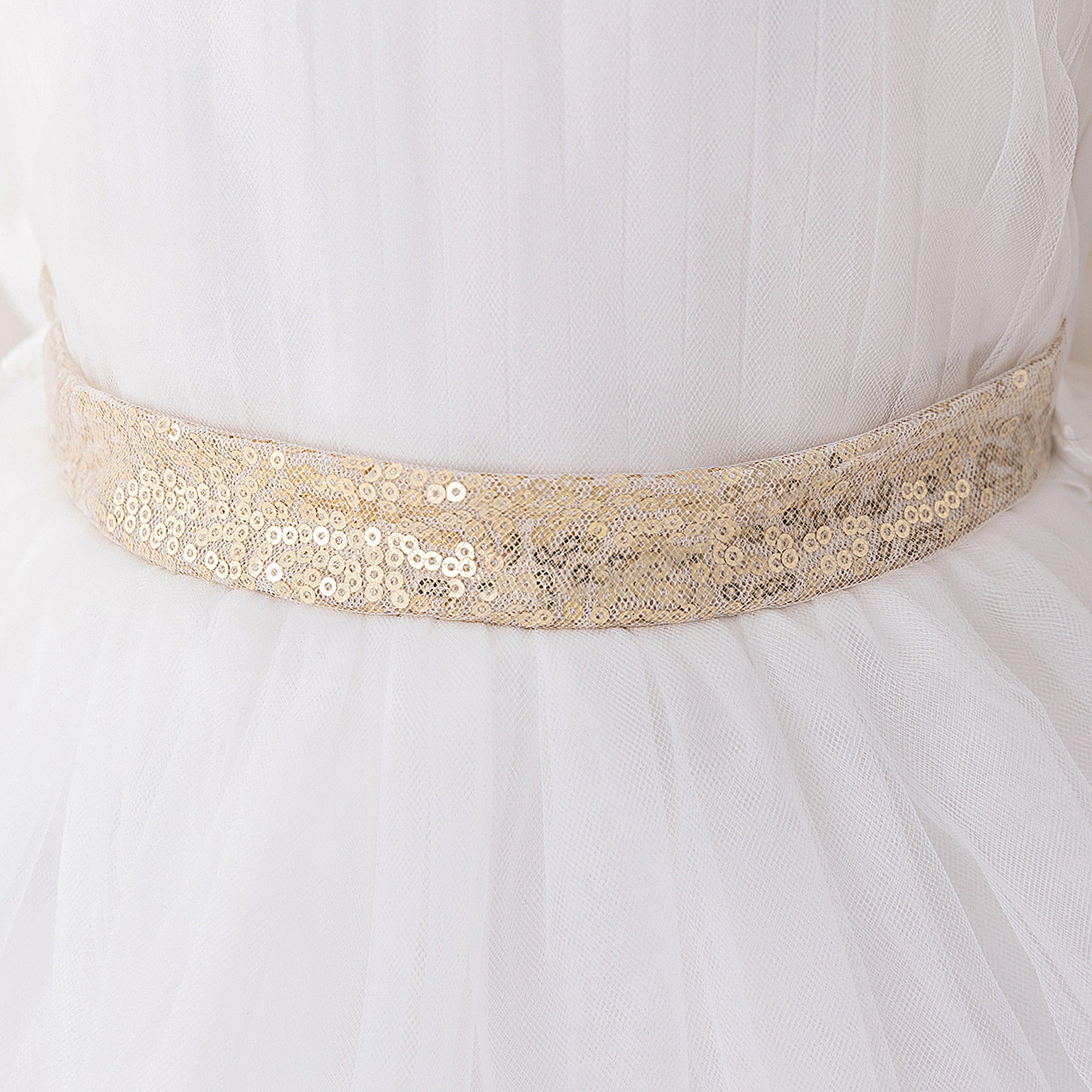 Cute Halter Neck Puffy Tulle High-Low Princess Dress for Kids