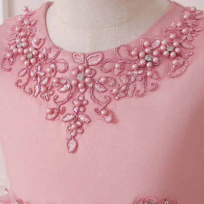 Frocklet Cute Pink Puffy Princess Ball Gown Dress for Girls | High-Low Party Dress Ages 3-10 5