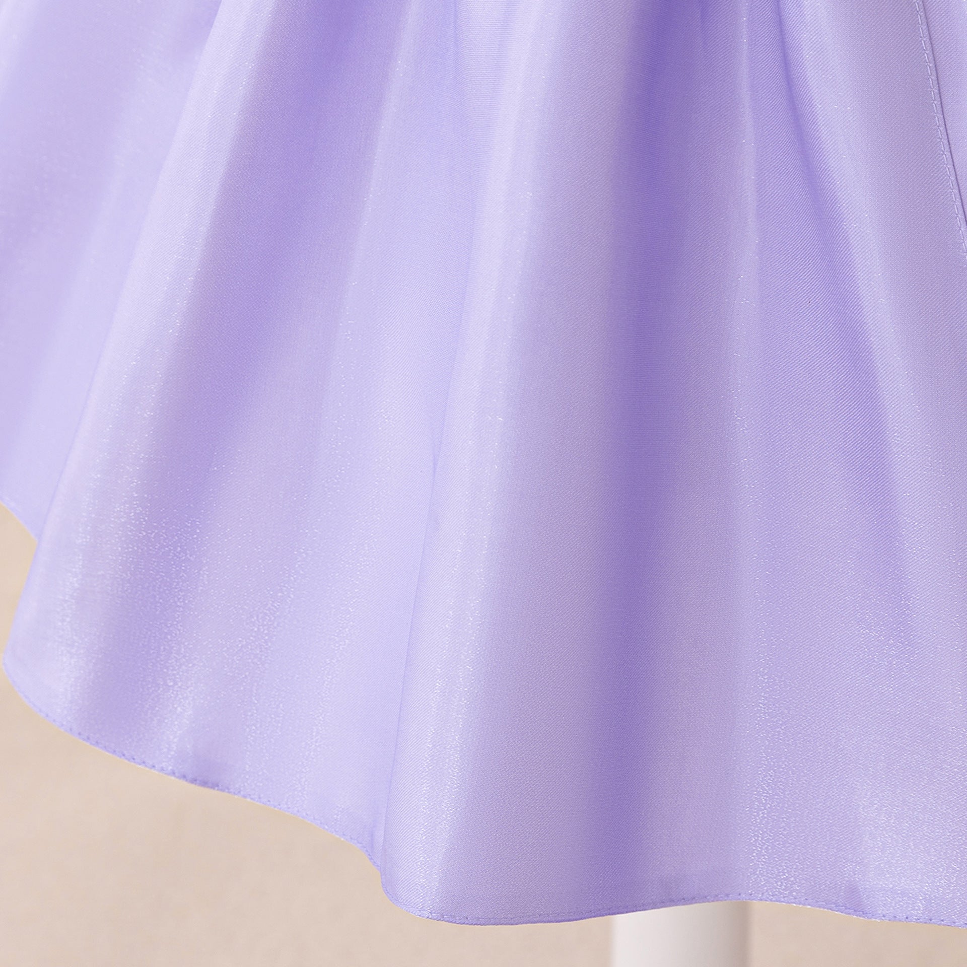 Frocklet Lavender A-Line Bowknot Flower Girl Dress – V-Neck Sequin Kids Party Gown 9