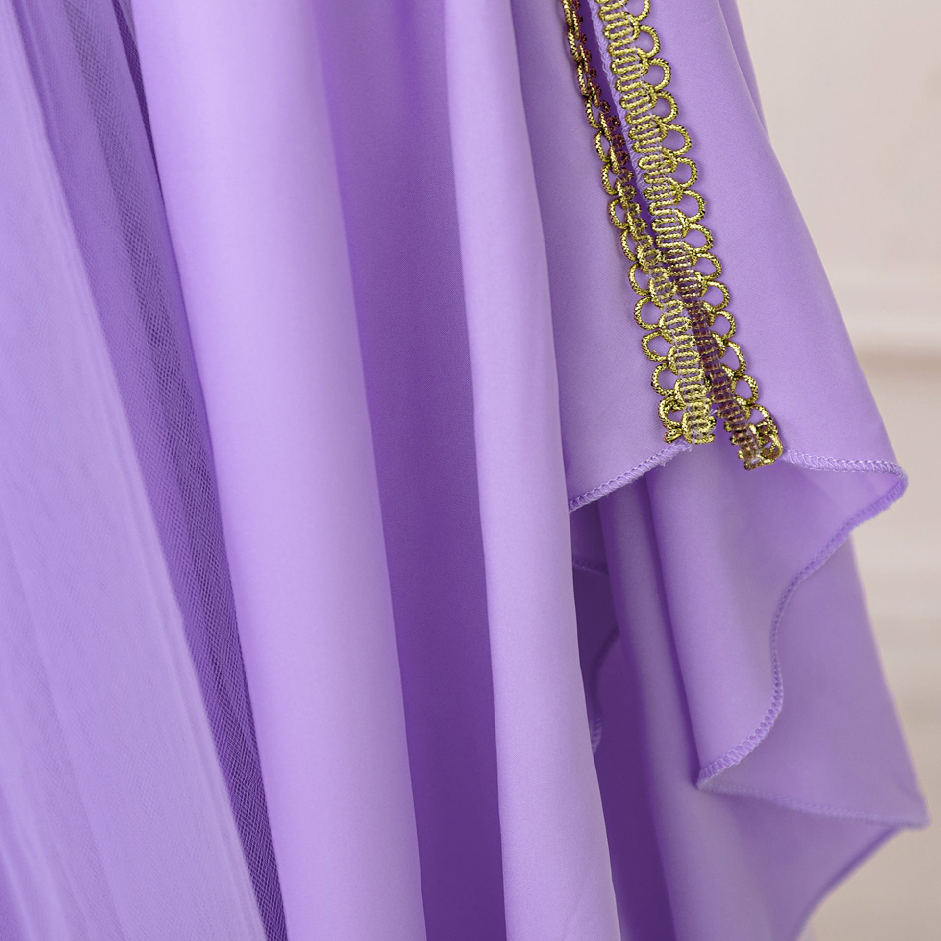 Lavender Floral Princess Maxi Dress for Girls | Special Occasion & Party Gown