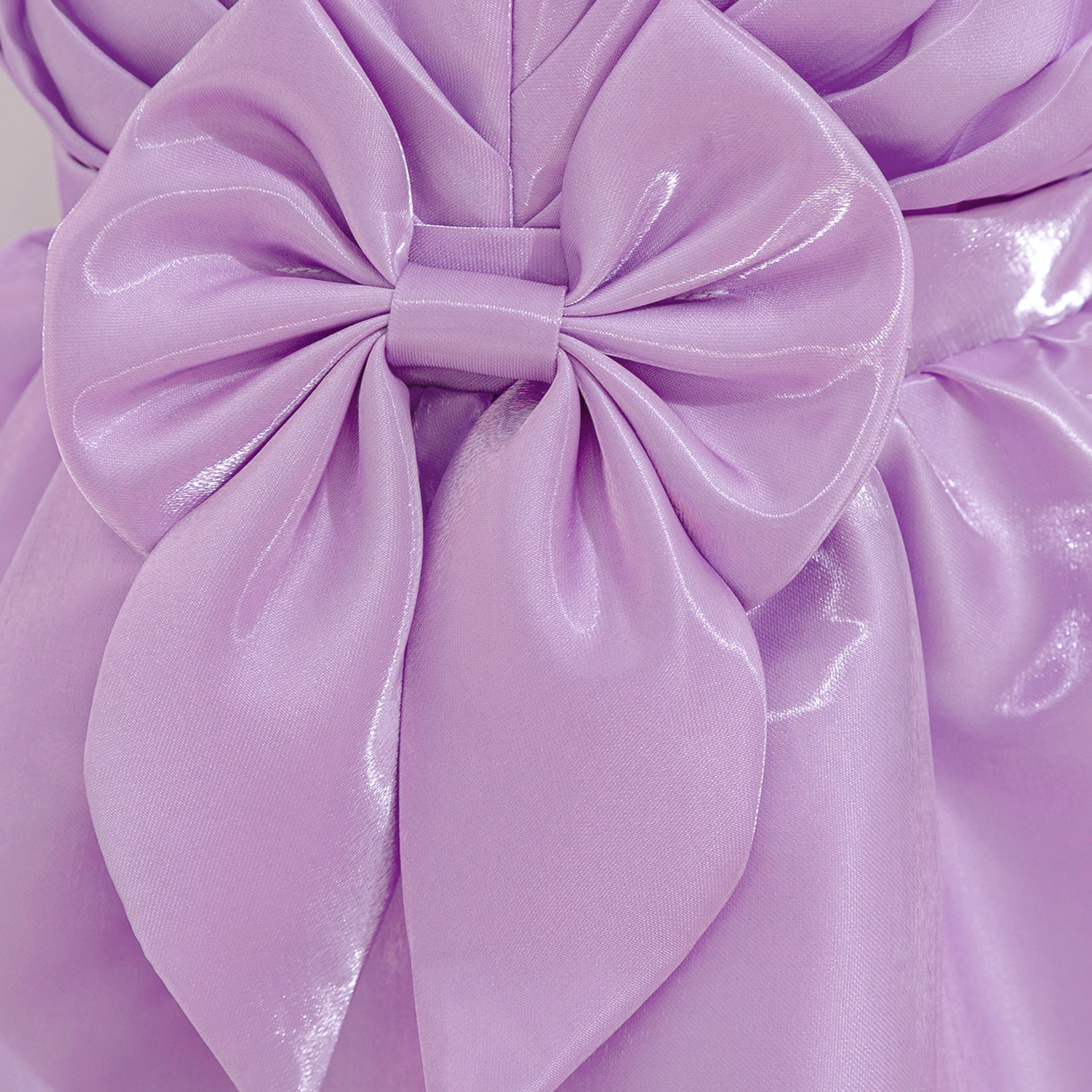Lavender Puffy Ball Gown Dress for Girls | Cute Organza Flower Girl Dress