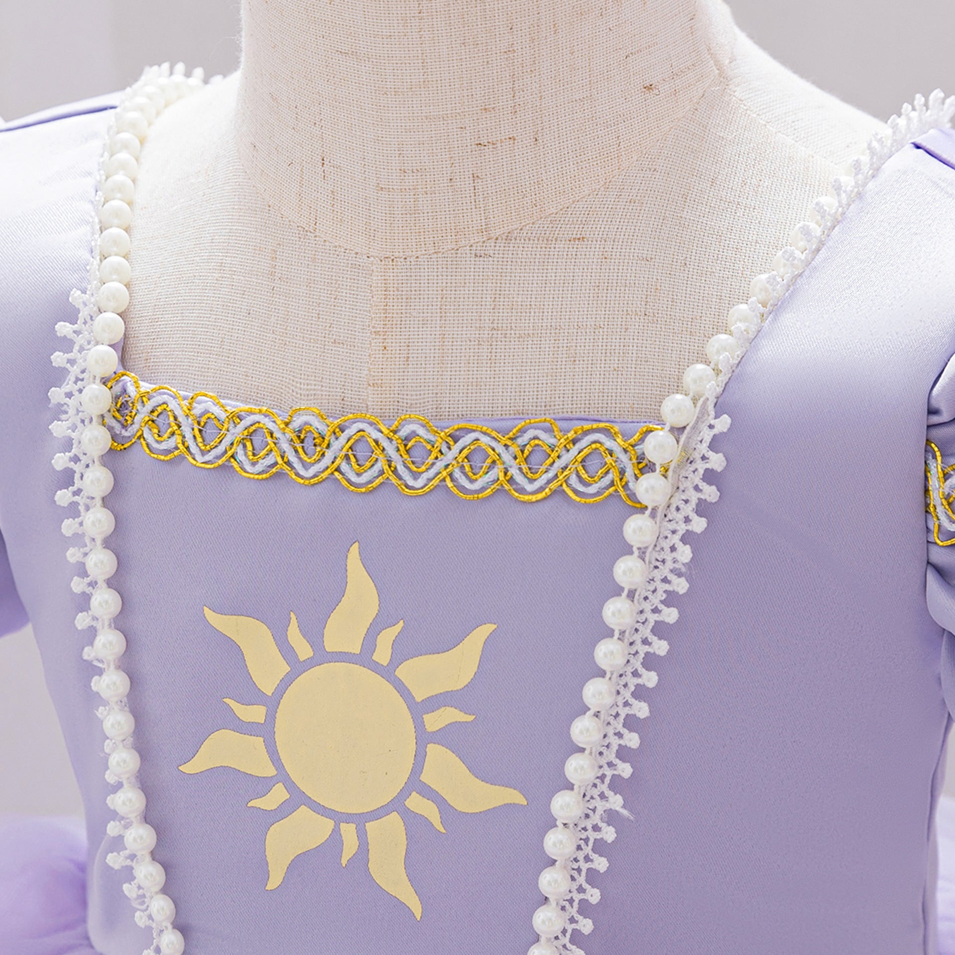 Lavender Princess Ball Gown for Girls - Tea Length Fairy Dress for Party & Wedding