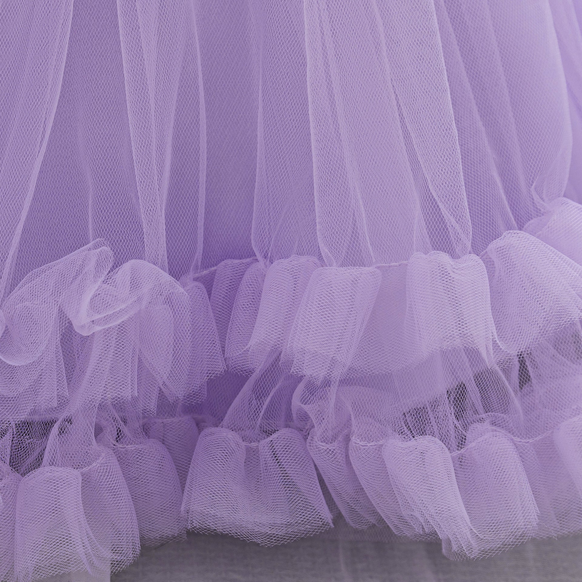 Lavender Puffy Flower Girl Dress – Cute Ball Gown for Parties & Weddings