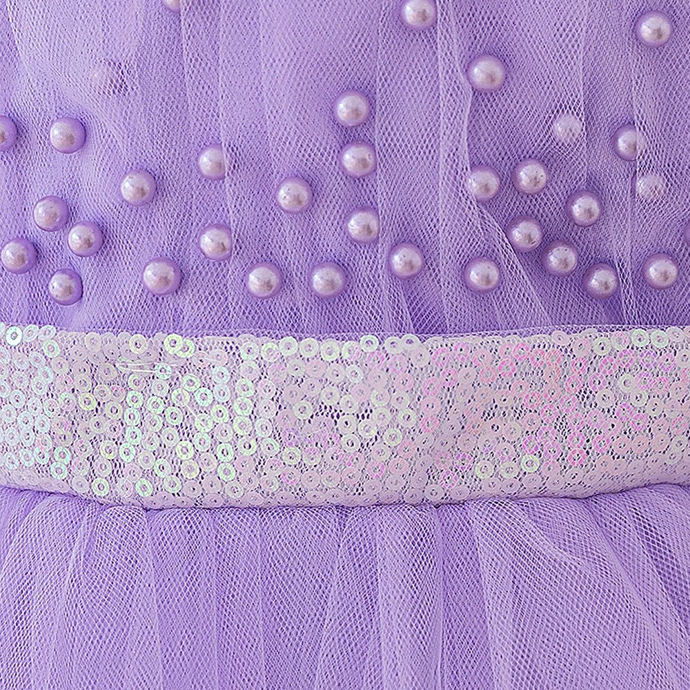 Frocklet Lavender Puffy High-Low Princess Dress for Girls | Party & Wedding Outfits 6