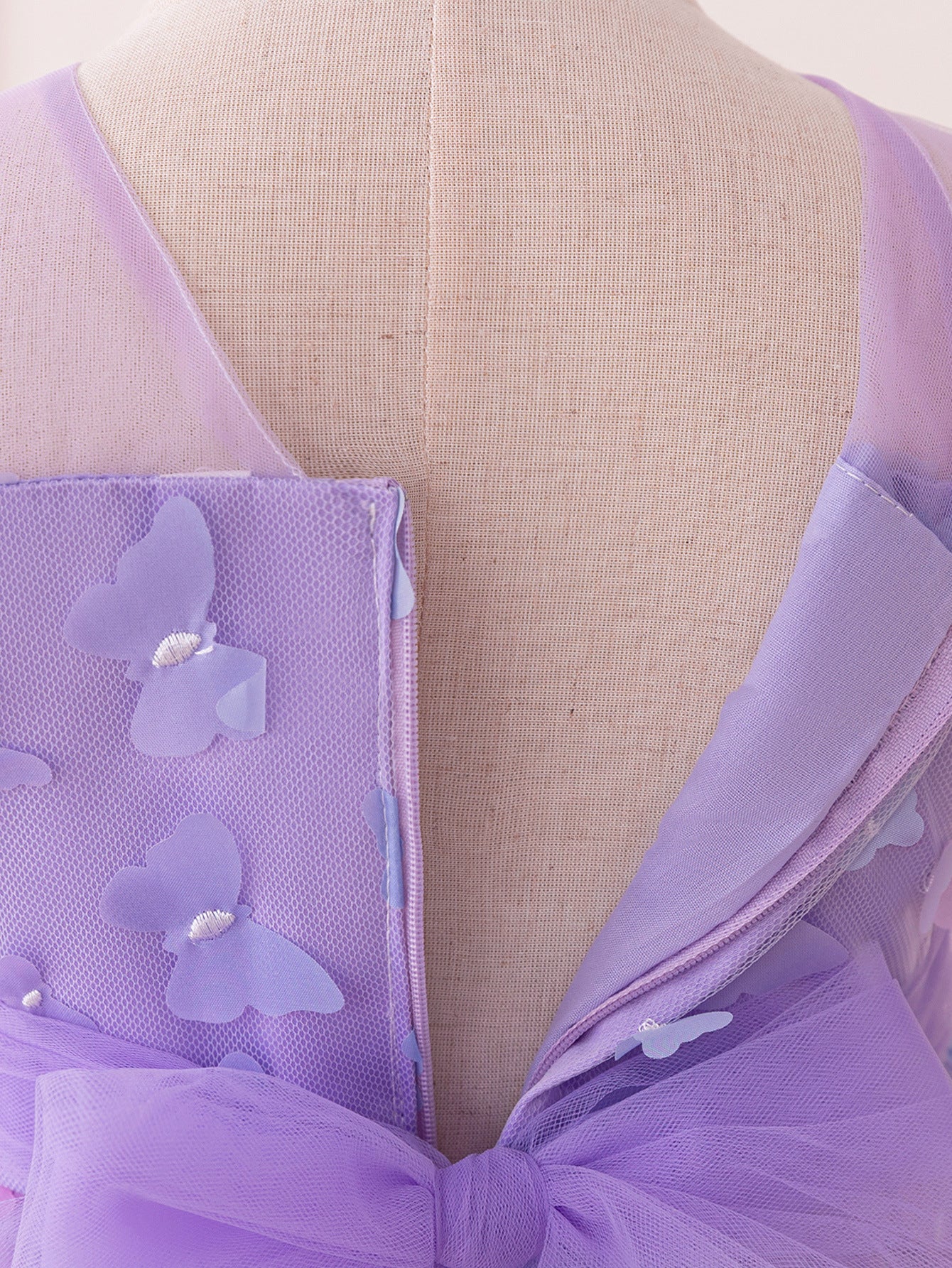 Frocklet Lavender Puffy Tulle Princess Ball Gown Dress for Girls | Party, Wedding, Festival 4