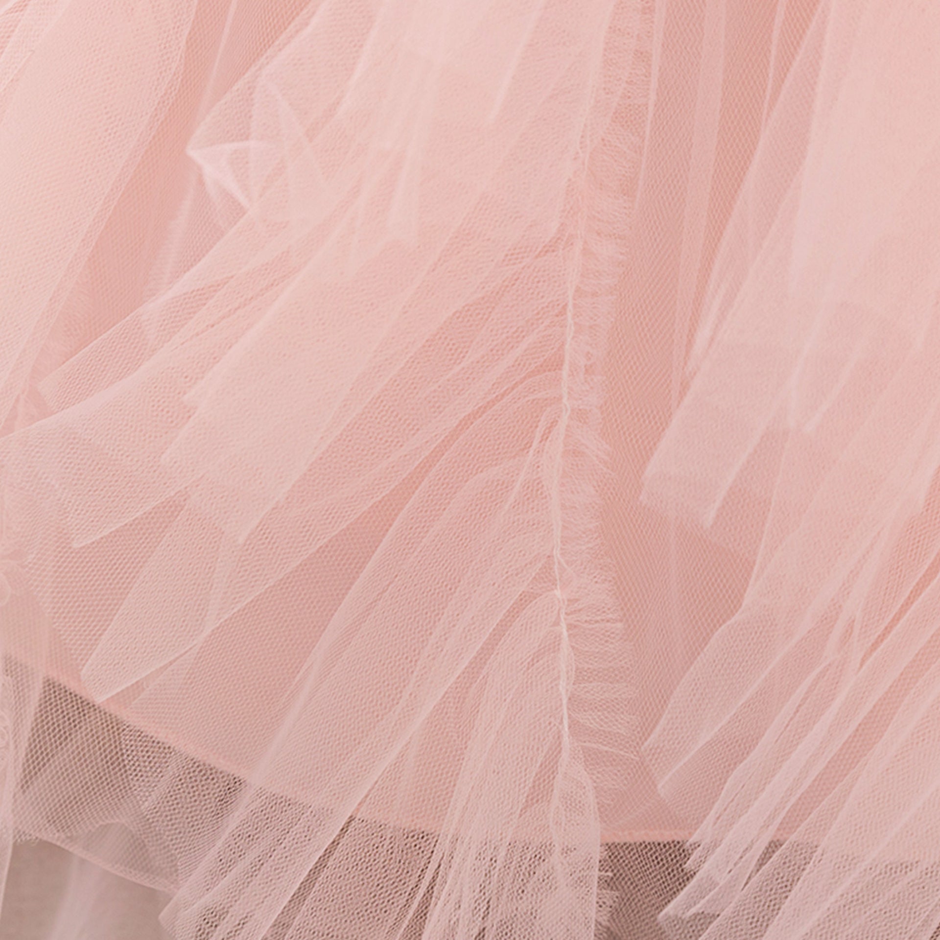 Light Pink Puffy Tulle Ball Gown Dress for Girls – Princess Party & Flower Girl Dress