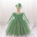 Little Princess White Lace Tulle A-Line Dress