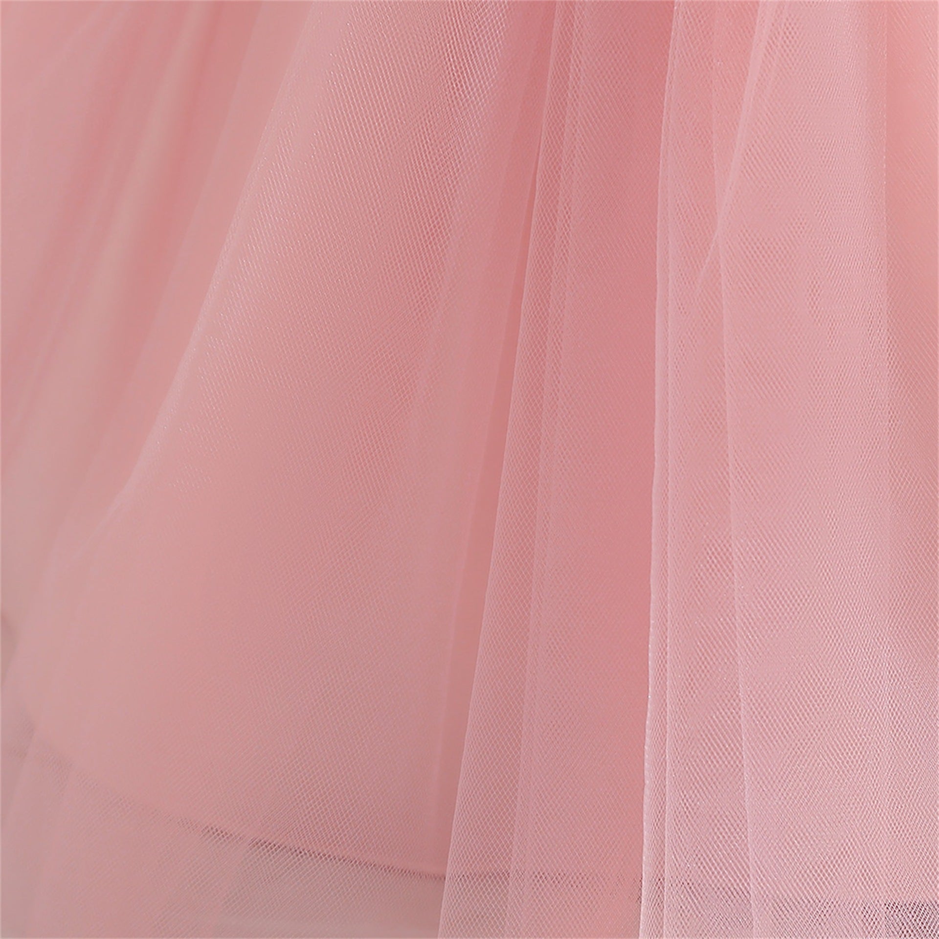 White Lace Tulle A-Line Dress for Girls – Flower Girl & Party