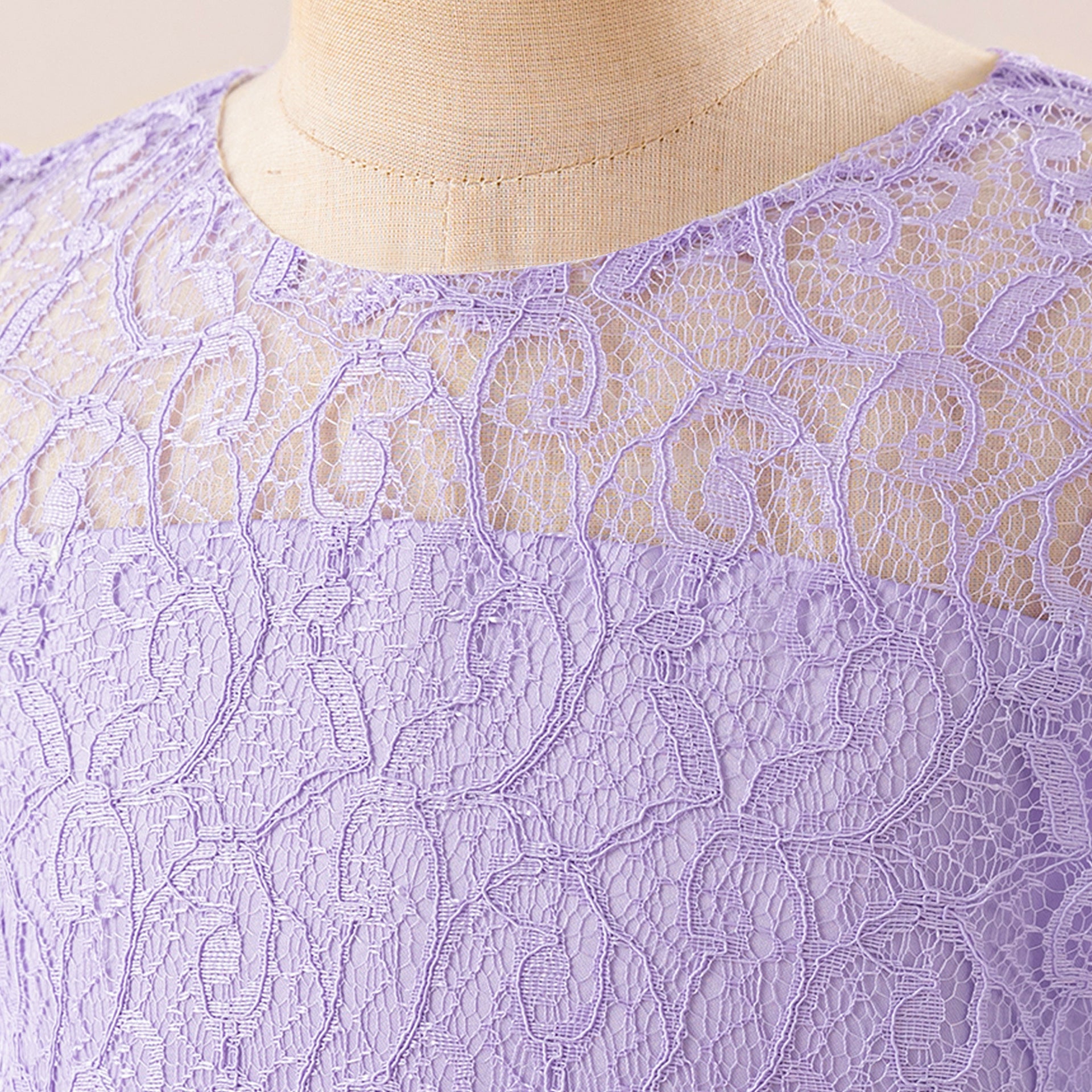 Cute Long Sleeve A-line Princess Dress for Girls - Lace Mesh Maxi Gown