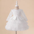 Long Sleeve Lace Princess Party Dress for Girls