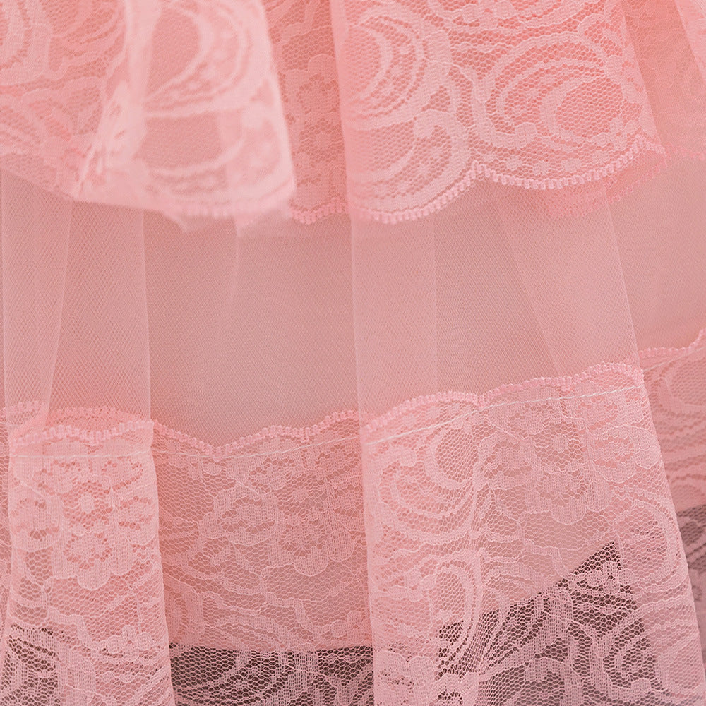 Cute Puffy Ball Gown Toddler Dress – Light Pink Long Sleeve Flower Girl Outfit