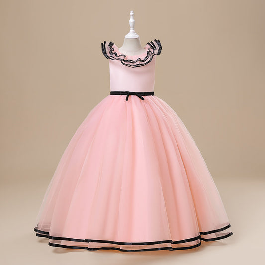 Cute Maxi Tiered Tulle Princess Dress for Girls | A-Line Formal Party Gown