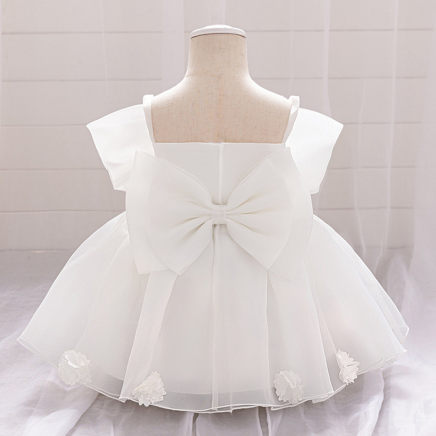 Cute Off Shoulder Mesh Princess Dress for Girls | Flower Girl & Party Dress