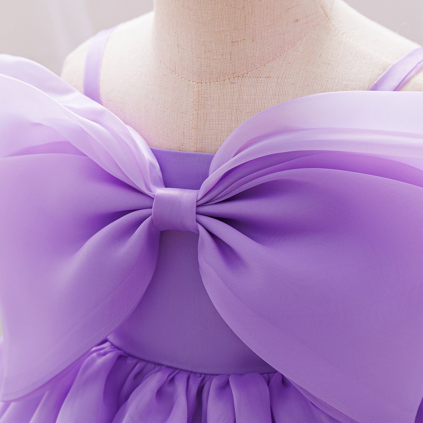 Cute Off Shoulder Mesh Princess Dress for Girls | Flower Girl & Party Dress