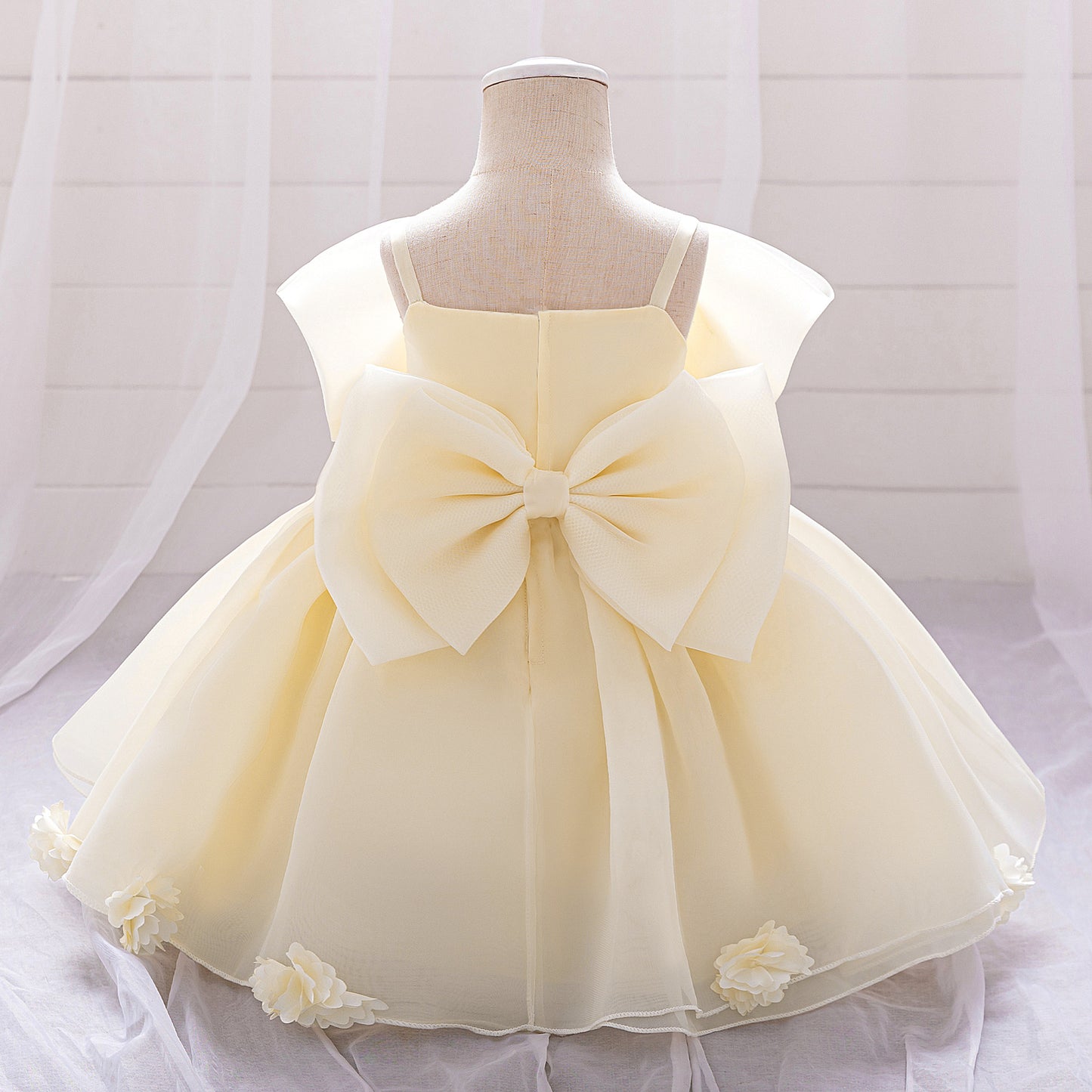 Cute Off Shoulder Mesh Princess Dress for Girls | Flower Girl & Party Dress