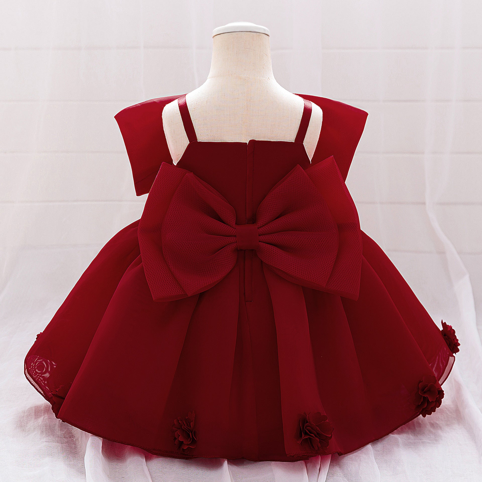 Cute Off Shoulder Mesh Princess Dress for Girls | Flower Girl & Party Dress