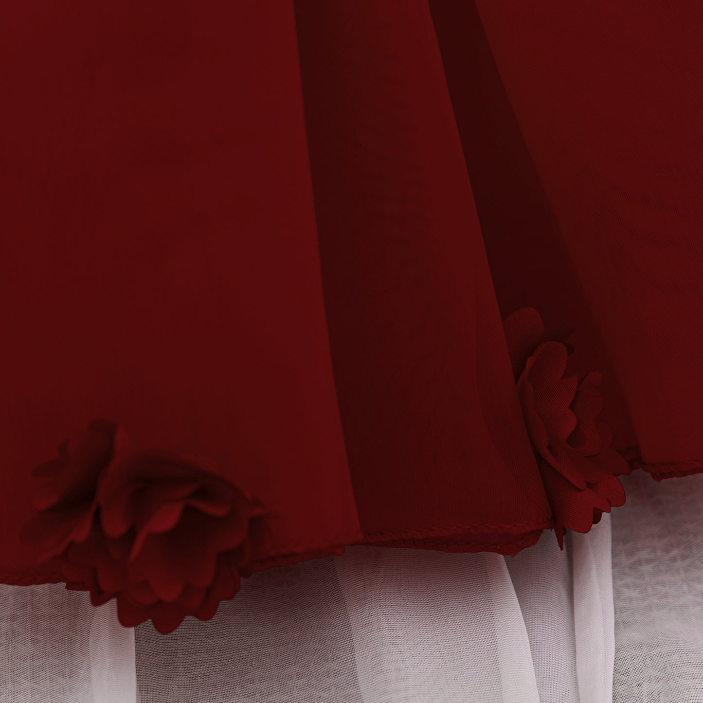 Cute Off Shoulder Mesh Princess Dress for Girls | Flower Girl & Party Dress