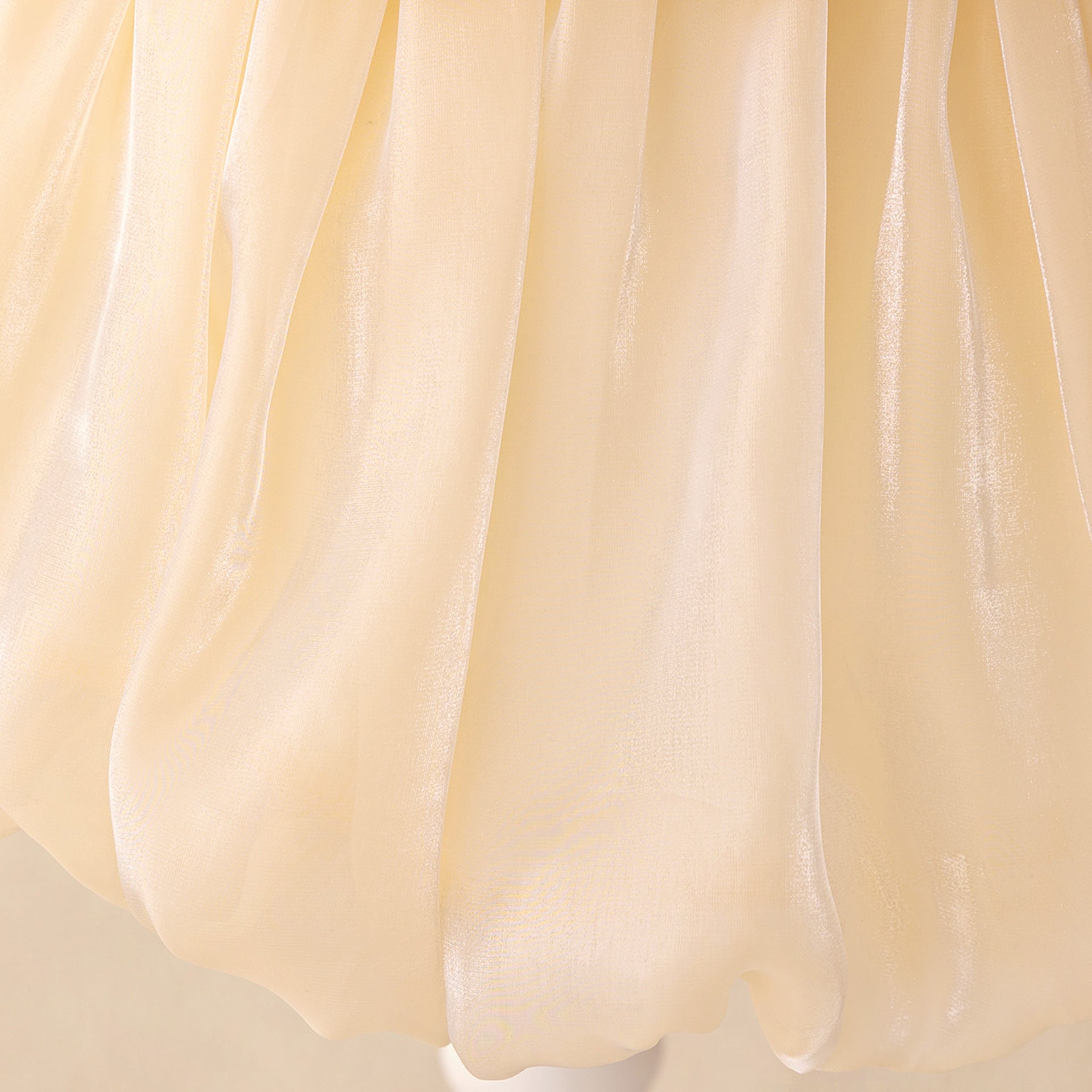 Off Shoulder Organza A-Line Princess Dress for Girls - Party Flower Girl Gown