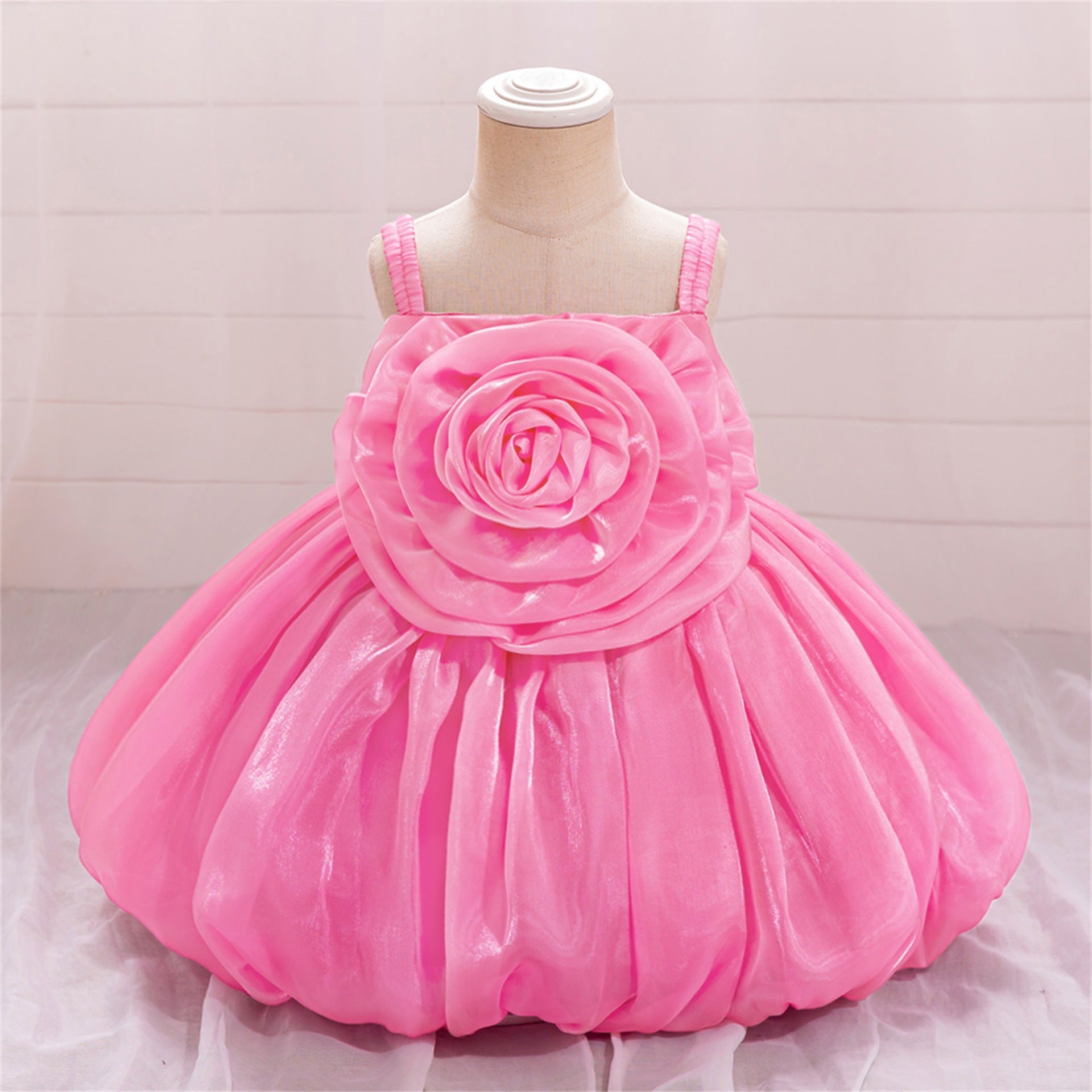 Frocklet Cute Off-Shoulder Puffy Organza Princess Dress | Party & Flower Girl Gown for Girls 15