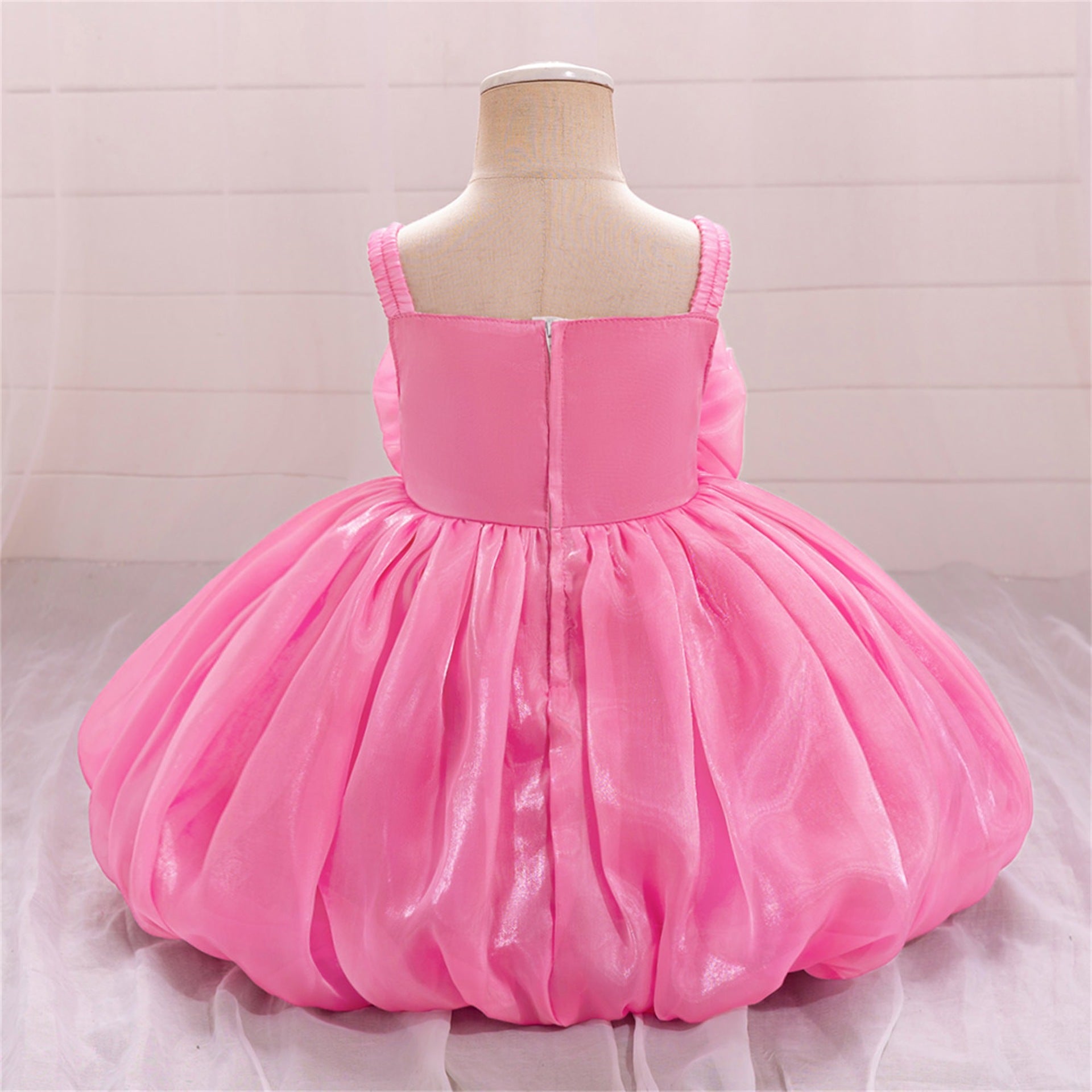 Cute Off-Shoulder Puffy Organza Princess Dress | Party & Flower Girl Gown for Girls
