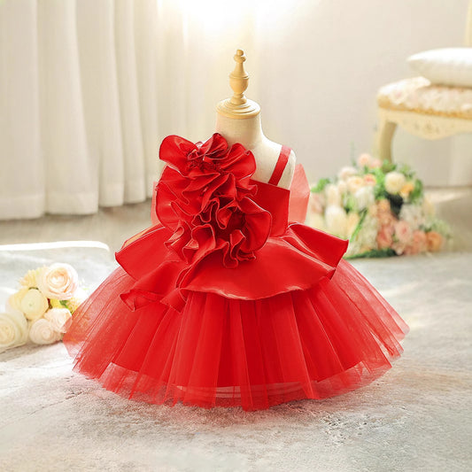 Off Shoulder Puffy Princess Dress | Ball Gown Party Dress for Girls