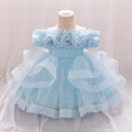 Off-Shoulder Puffy Tulle Ball Gown for Girls