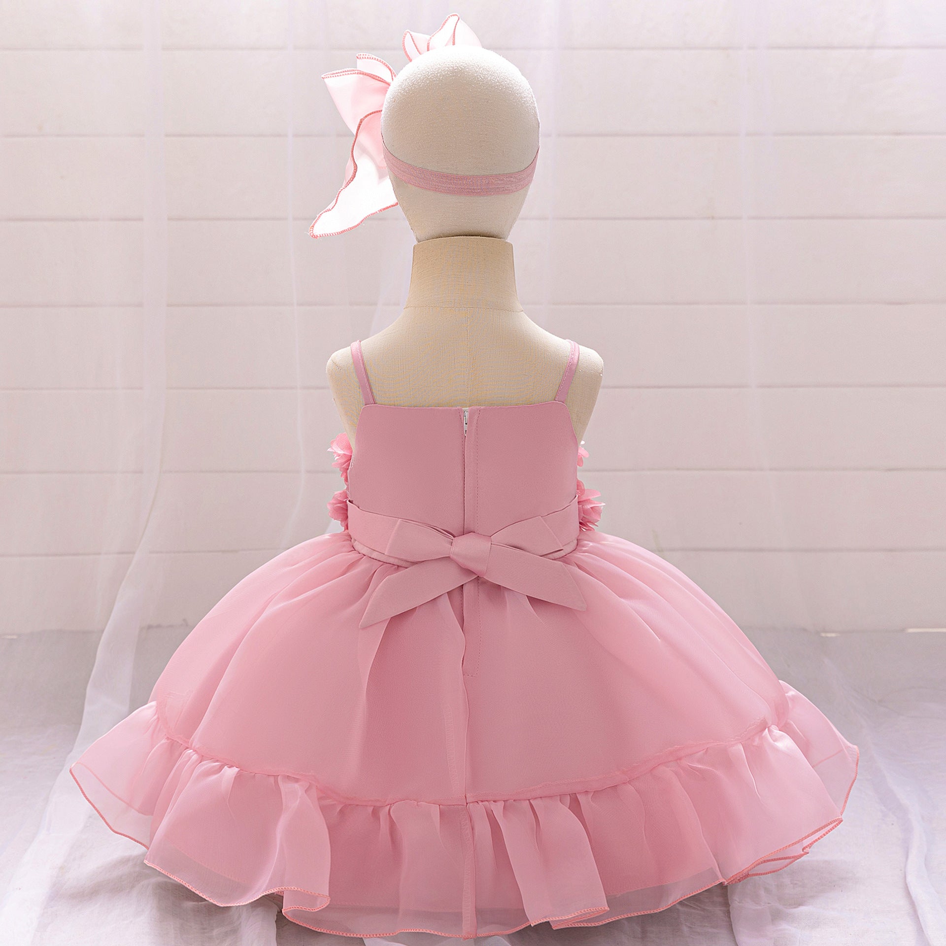 Cute Puffy Off Shoulder Toddler Dress | Flower Girl Tulle Gown