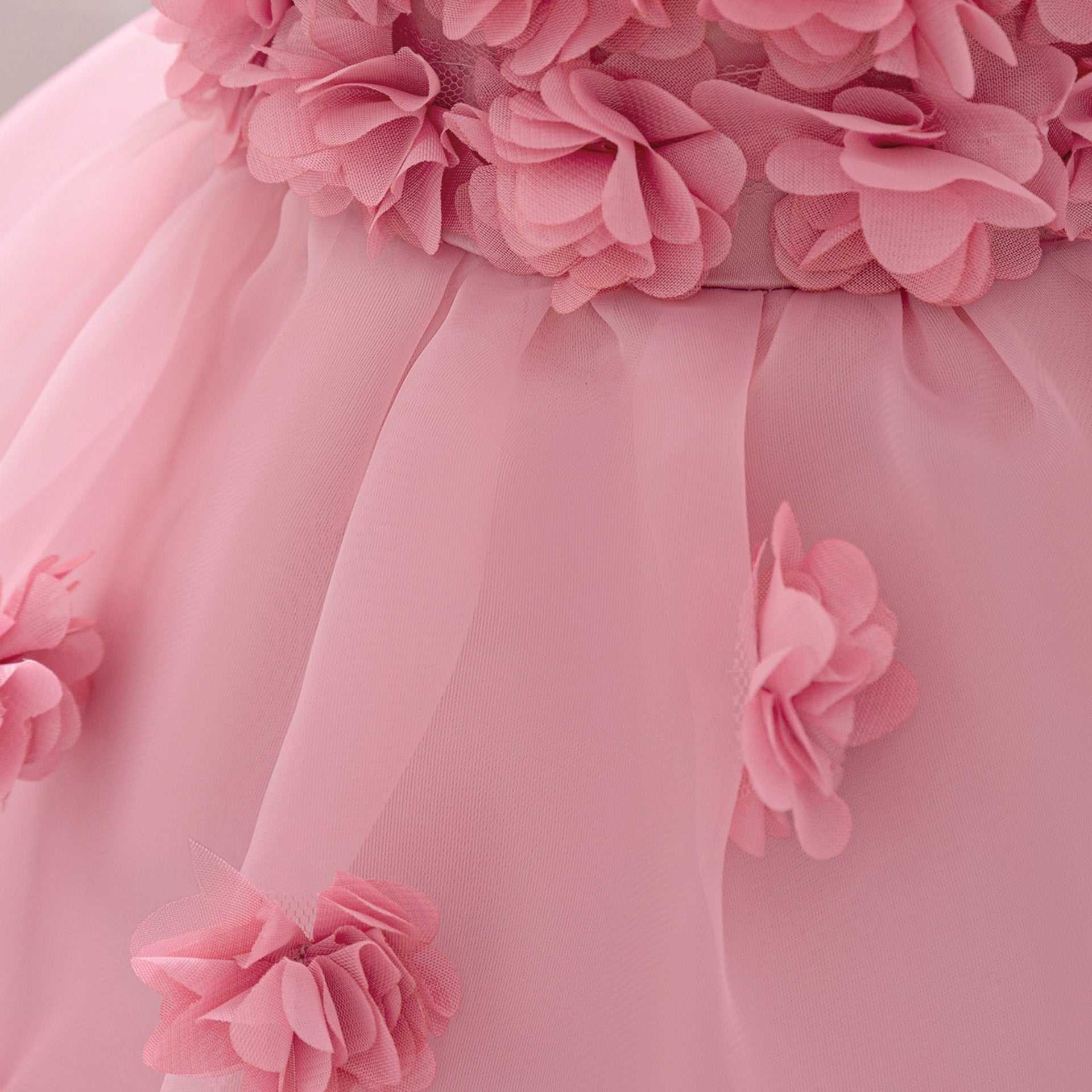 Cute Puffy Off Shoulder Toddler Dress | Flower Girl Tulle Gown