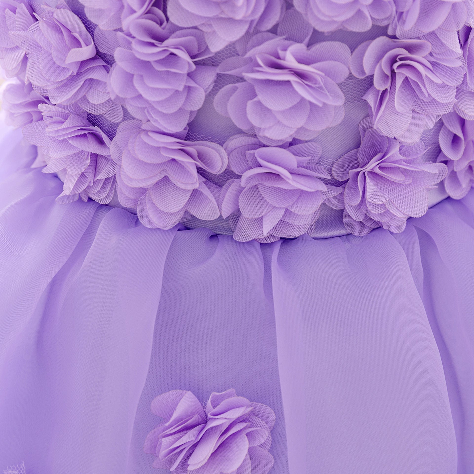 Cute Puffy Off Shoulder Toddler Dress | Flower Girl Tulle Gown