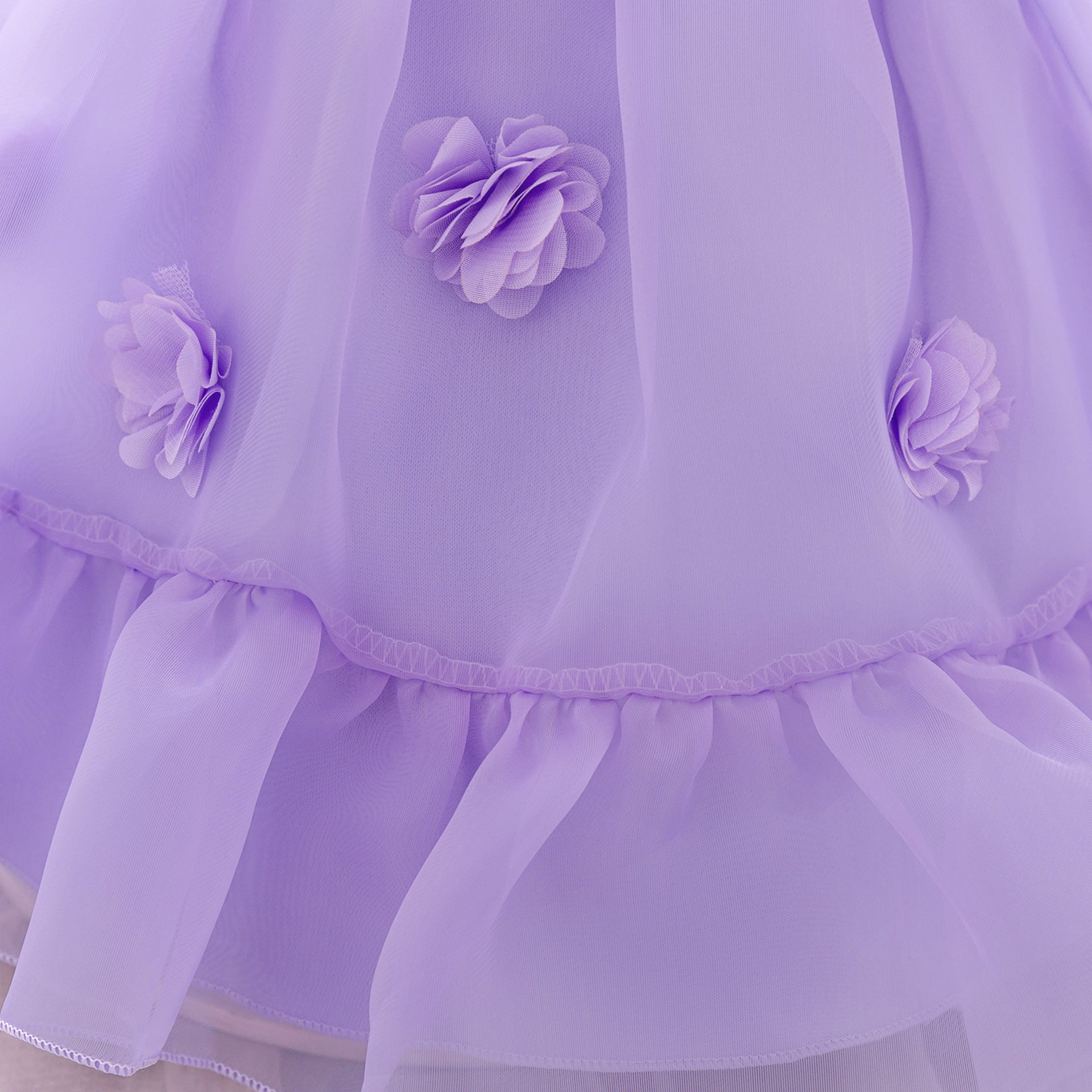 Cute Puffy Off Shoulder Toddler Dress | Flower Girl Tulle Gown