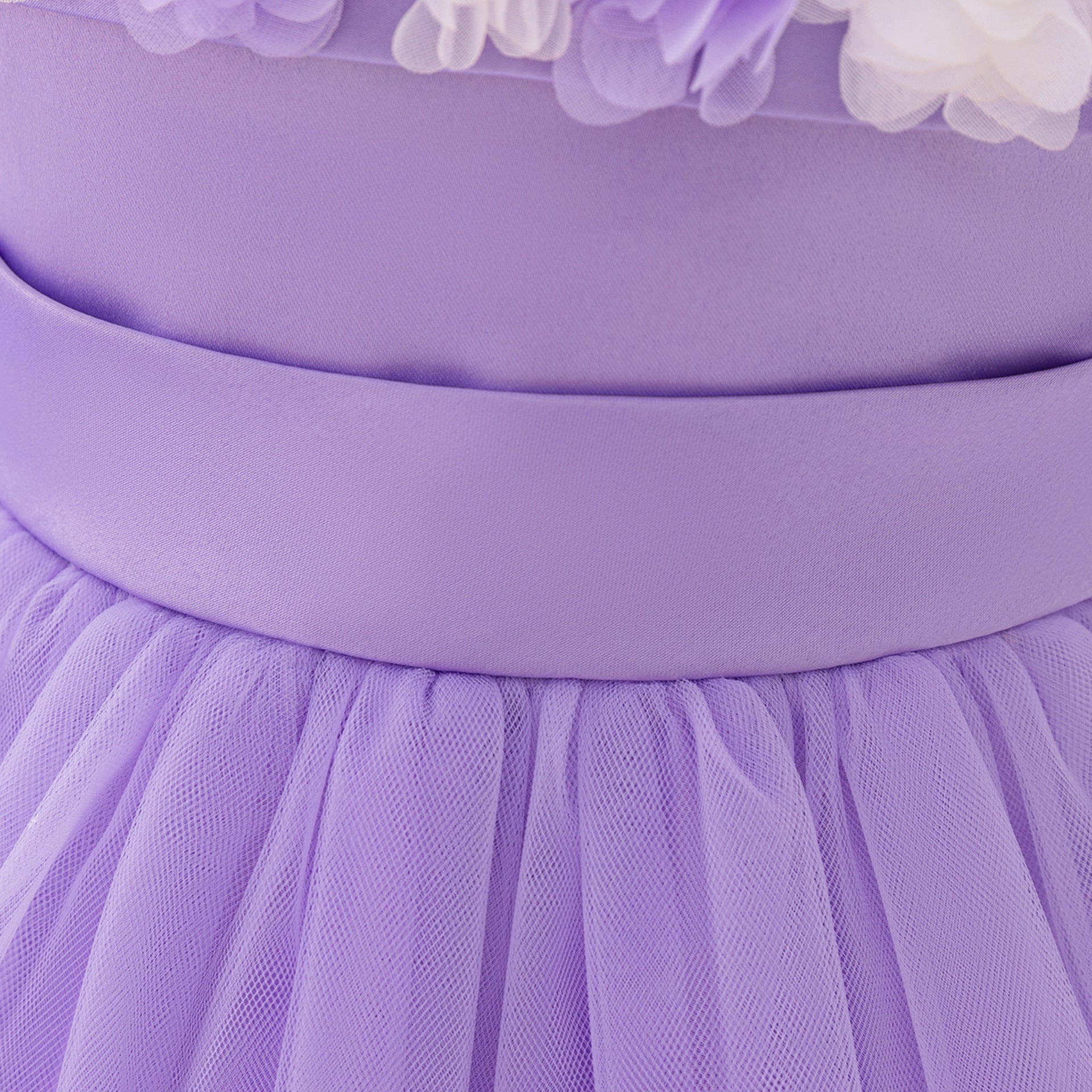 Cute Off-Shoulder Puffy Tulle Princess Dress for Toddler Girls