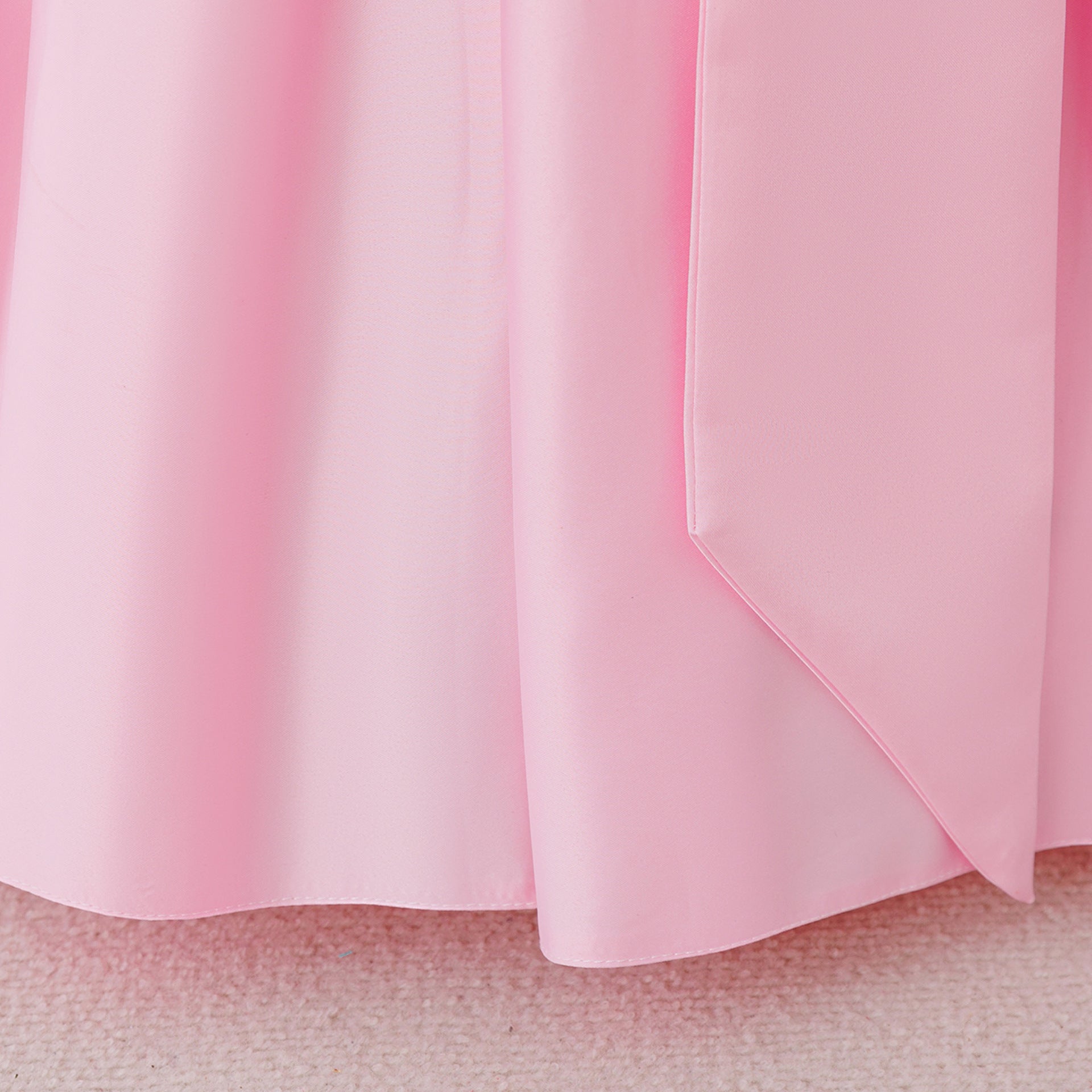 Cute Off-Shoulder Satin Maxi Dress for Girls with Bowknot | Formal & Party Dress