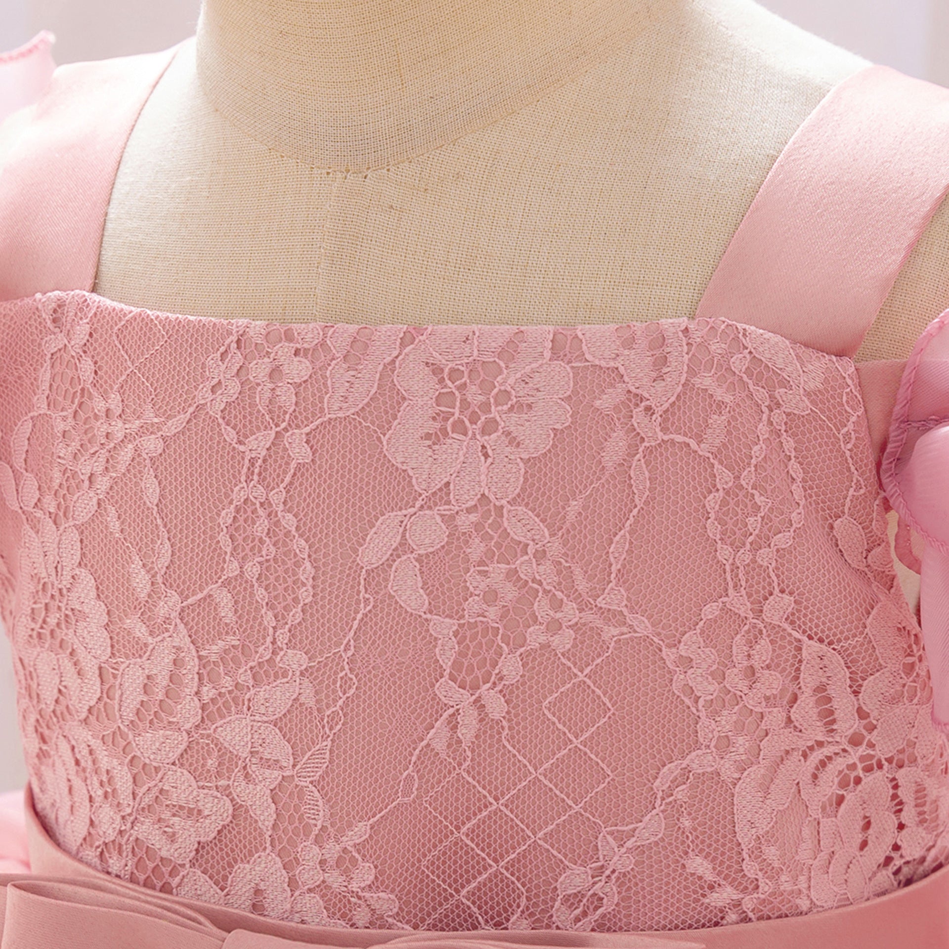 Cute Pink Puffy Off Shoulder High-Low Princess Dress for Girls | Ball Gown Kids Party Dress