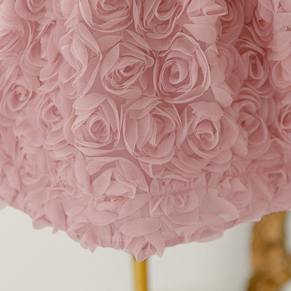 Frocklet Pink Puffy Sequin Princess Dress for Girls | Ball Gown Flower Girl Dress 8