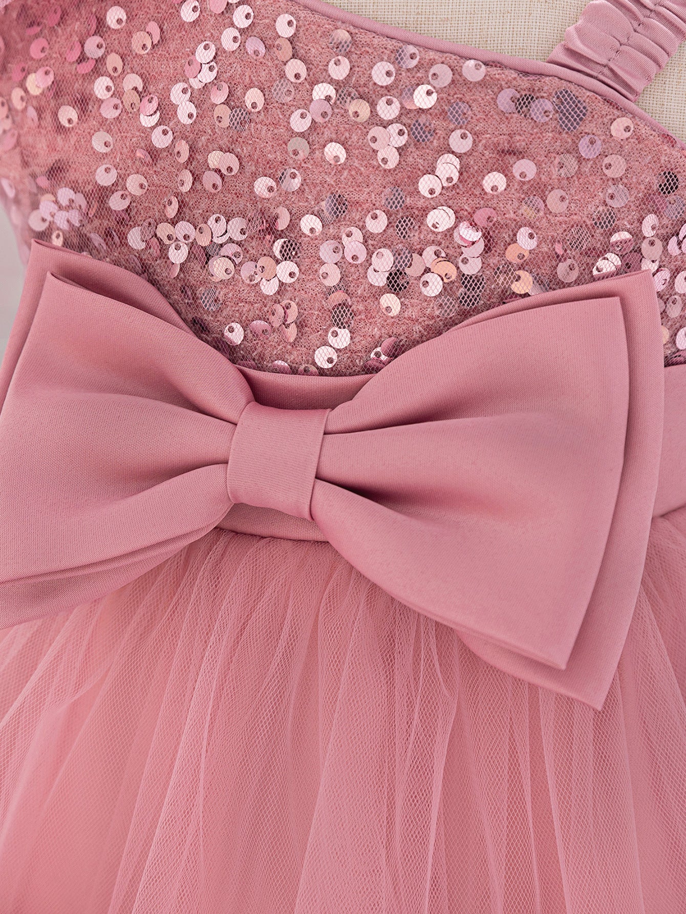 Pink Sequin Ball Gown Princess Dress for Girls – Party & Flower Girl Outfit
