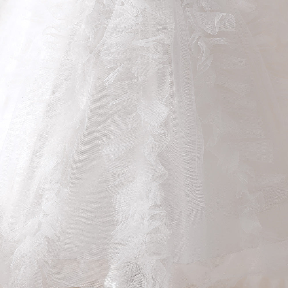 Princess Fairy Tulle A-Line Dress for Girls with Embroidery – Formal & Party Gown