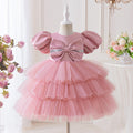 Princess Ball Gown Puffy Sleeve Dress for Girls